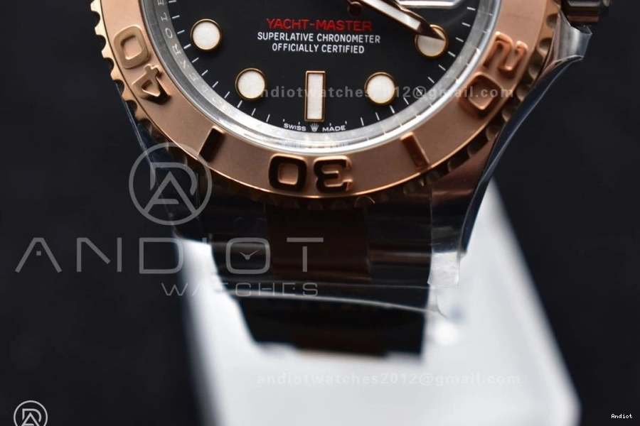 Black Edition Best Plated On Steel Clean Dial Rose 904L 1:1 126621 Bracelet SS Gold VR3235 Yacht-Master 0423